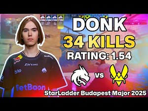 🔥 DONK POV: MIRAGE ANNIHILATION vs Vitality! | SEMI FINAL StarLadder Budapest Major 2025
