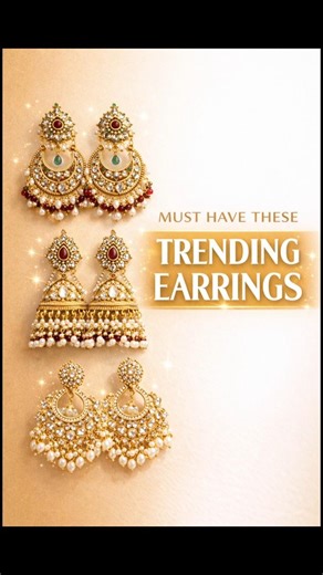 Must Have These Trending Earrings for Girls ✨ #trendyearrings #partywear #heavyearrings