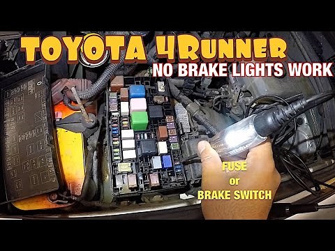 2004 Toyota 4Runner Brake lights dont work, Check Stop light FUSE