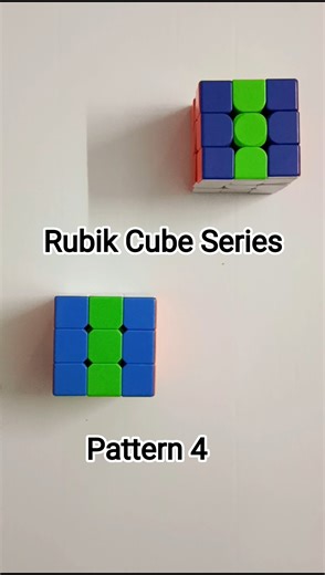 “Rubik’s Cube Design 4 | Easy & Cool Pattern in Seconds!" #shorts #ytshorts #rubikscube #viral