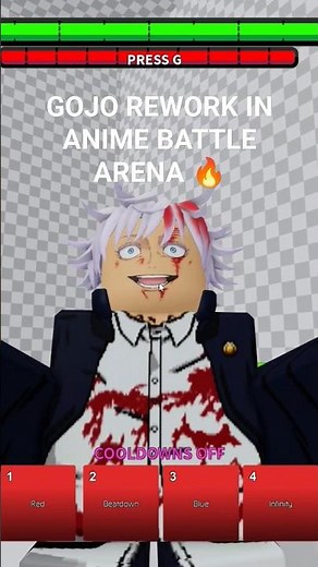 ROBLOX GOJO REWORK IN ANIME BATTLE ARENA! #roblox #gojo #anime
