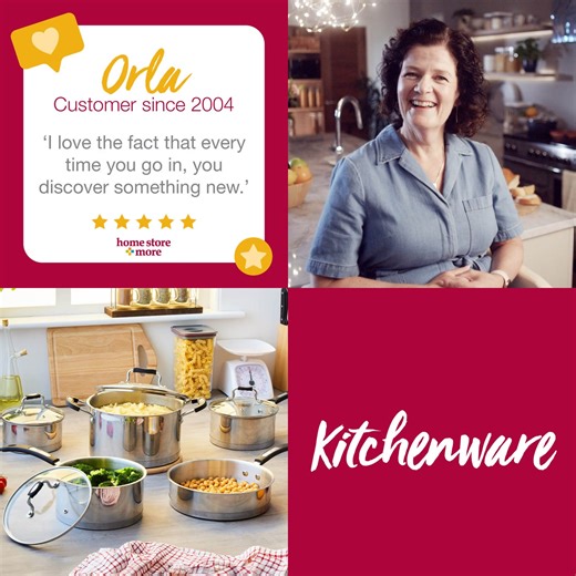 At Home Store More, we’re here to help you create a home that feels warm and welcoming! 🥰 We have a massive selection of kitchenware - including Cookware Sets, Kitchen Appliances plus much more! 🙌 Join the many satisfied customers like Orla by shopping in-store and online now: https://bit.ly/3NKETDj #AHappyHome #Kitchen #Cookware | homestore and more