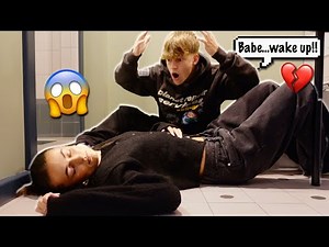 PASSING OUT In The Bathroom PRANK On My BOYFRIEND! *CUTE REACTION*