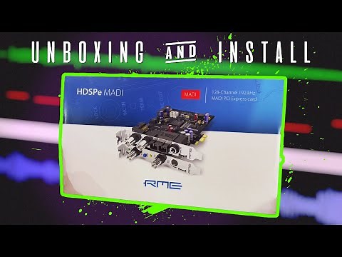 Unboxing and Installing the: RME HDSPe Madi Card