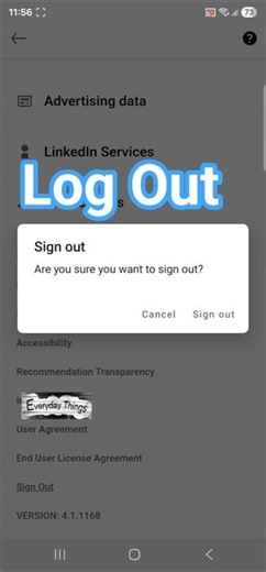 How to Log Out of LinkedIn App on Android