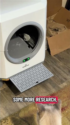 Cleaning a litter box every day?Not anymore #selfcleaninglitterbox #petgadget #smartpet #catlife