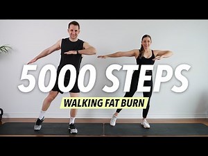 5000 Steps Walking HIIT – Intense Full Body FAT BURNING Workout (No Repeat, No Equipment)