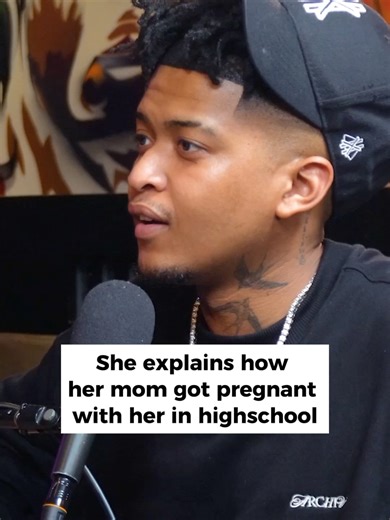 she explains how her mom got pregnant with her