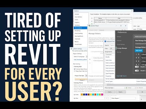 Setting Revit for a new user by powershell script
