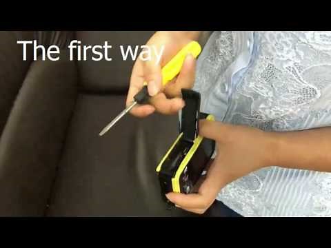 Two easy ways to OPEN battery compartment doors