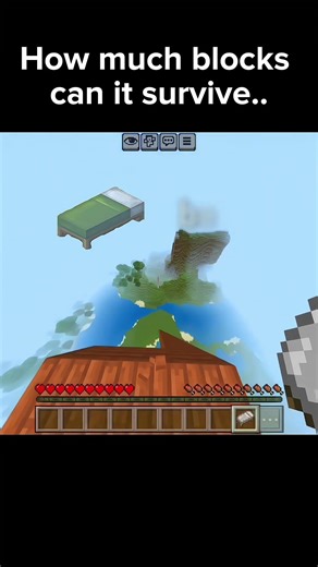 How much blocks can it survive 😮 #minecraft #minecraftshorts #bopdragons#trending