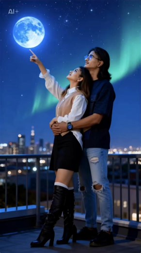 चन्द्रमाको प्रकाशको AI प्रभाव ट्युटोरियल