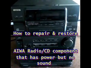 HOW TO FIX AN AIWA RADIO & CD COMPONENT THAT HAS POWER & DISPLAY BUT NO SOUND - #shorts