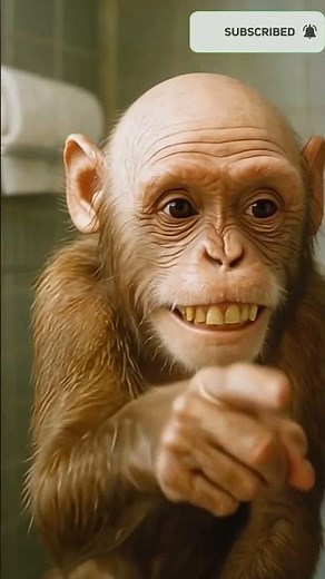 Monkey Gets Tossed in Washing Machine – Funny Animal Moment! #monkey #funny #cute #monkeychallenge