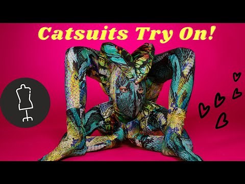 CATSUITS Try on Haul //dance/contortion outfits