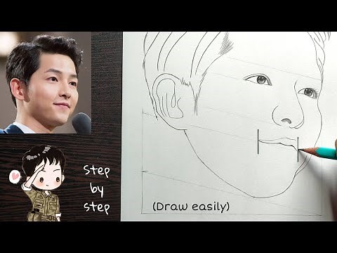 How to draw Song Joong-ki step by step | Drawing Tutorial | YouCanDraw