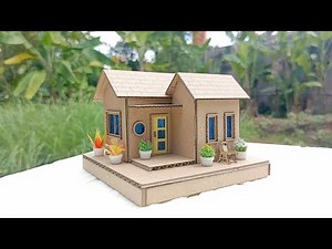 How to make Mini House with Cardboard