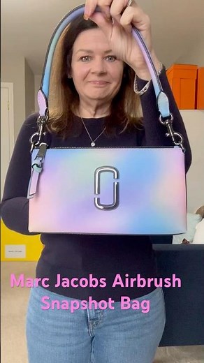 Marc Jacobs Airbrush Snapshot Shoulder Strap Mod Shots 🤍 | New Bag Try-On