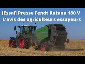 Essai exclusif de la nouvelle presse Fendt Rotana 180 V XtraCut Profi