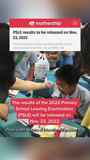 PSLE results will be released soon 👀 #tiktoksg #sgnews #psle #psleresults