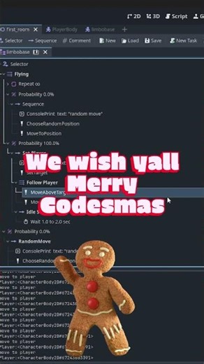 Merry Codesmas everyone! #gamedev #gameplay #code #devlog #coding #dev #christmas #xmas #work #game