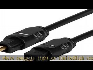 StarTech.com 10 ft. (3 m) Digital Optical Audio Cable - Toslink Digital Optical SPDIF - Ultra-Thin