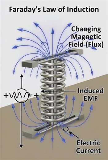 Faraday's law of induction #youtube #youtubeshorts #viral