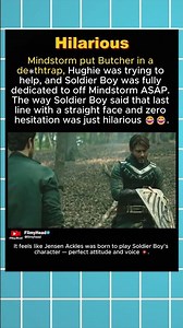 In The Boys S3 (2022), Soldier Boy, Butcher and Hughie's Hunt on Mindstorm is Hilarious😂.