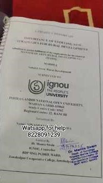 Ignou project making Process / IGNOU project synopsis report dissertation/ how to make ignou project