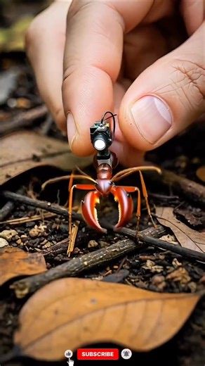 Inside a Trap Jaw Ant Colony Real POV Micro Camera Exploration #shortsvideo