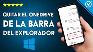 Cómo quitar ONEDRIVE de la barra lateral del explorador de archivos en Windows 10?