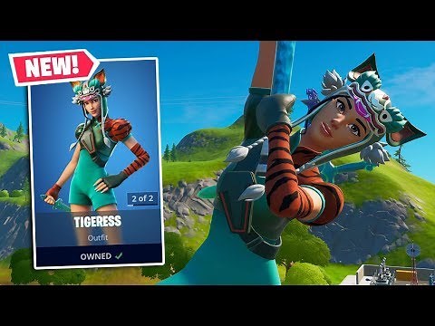 NEW TIGERESS Skin Gameplay in Fortnite!