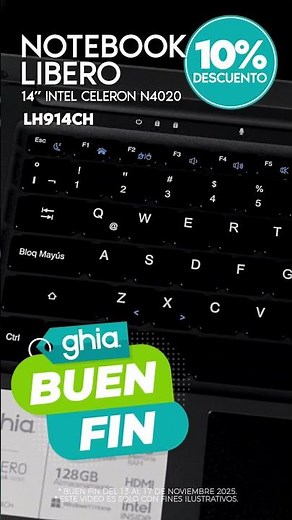 Ghia Notebook Libero 14 P LH914CH Buen Fin 2025