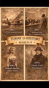Today in History March 9th #history #historyminute #onthisday #onthisdayinhistory #historyevents