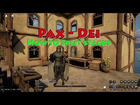 PaxDei: How to Split Stacks