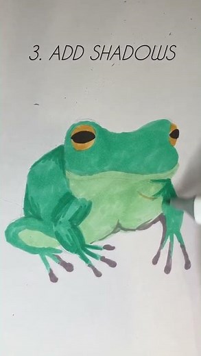 How to draw a frog! 🐸 ✍️