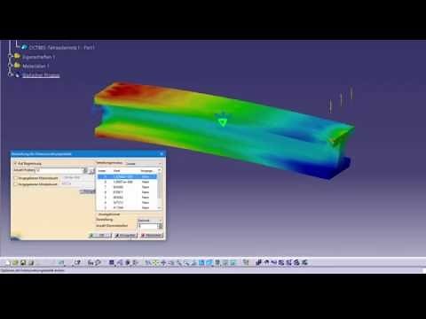 Catia V5: FEM Simulation - Balken