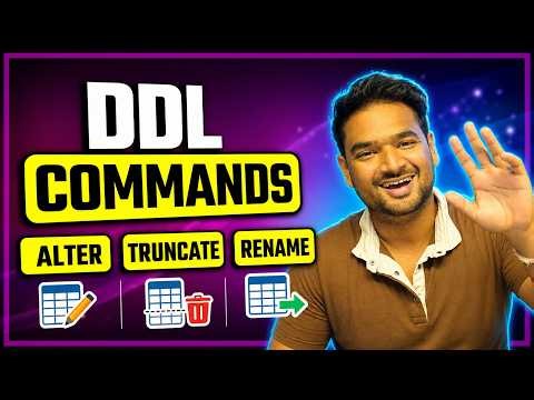 SQL Tutorial 2 DDL Commands Alter , Rename , Truncate