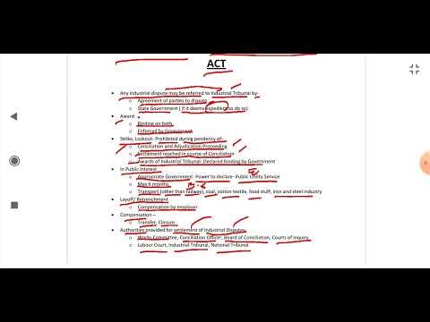 Main Features of Industrial Disputes Act