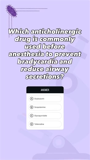 med's go | Glycopyrrolate is used preoperatively because it reduces airway secretions and prevents vagally mediated bradycardia during anesthesia,... | Instagram