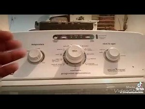 Como programar una lavadora mabe