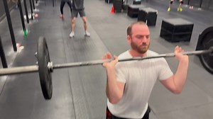 12 front squats and max burpee box jump overs, challenging combination! | Albany CrossFit