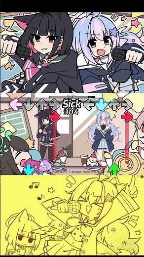 FNF: " Catstar" Blue Archive : Sweet Secrets and Rap Battle! #fnf #fnfmod