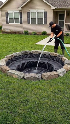 ✅ DIY Backyard Koi Pond Transformation with Wooden Bridge ✅