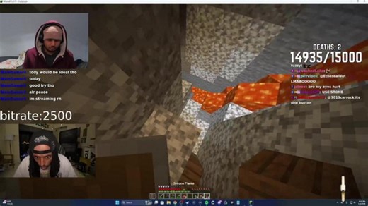 REACTING TO ANOTHER STREAMER PLAYING MINECRAFT CUZ IDK HOW TO PLAY IT