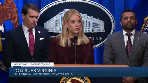 DOJ sues Virginia for refusing to provide voter rolls