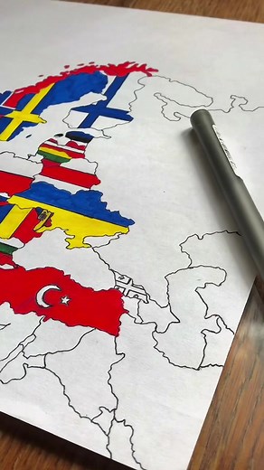 Drawing a Detailed Map of Georgia 🇬🇪 | Geography Artwork