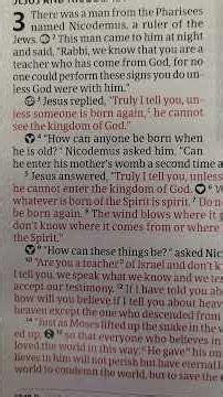 Learn the Word of God | The Gospel according to John 3:1-8