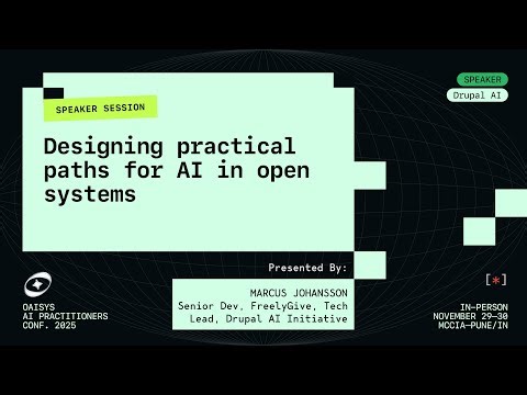 Oaisys Conf 2025 | Designing Practical Paths for AI in Open Systems