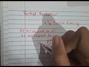 BASIC PARTIAL DERIVATIVES